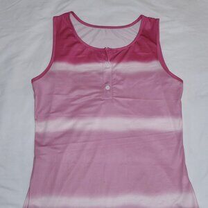 BRAND NEW TEMU OR SHEIN PINK OMBRE TANK TOP SHIRT - WOMEN'S SIZE MEDIUM
